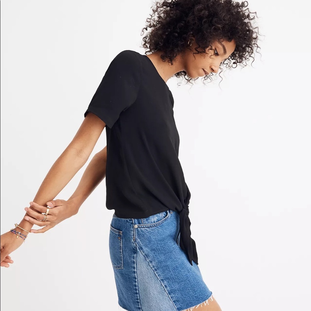Madewell Button-Back Tie Tee